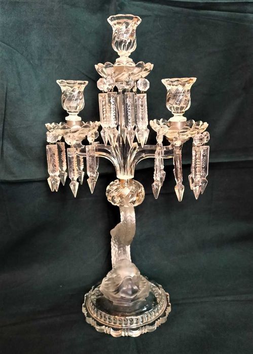Candelabro Vidro 3 Lumes Peixe