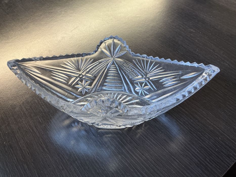 Ладья хрустальная 10,5*24 см.