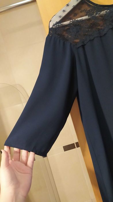 Vestido curto azul