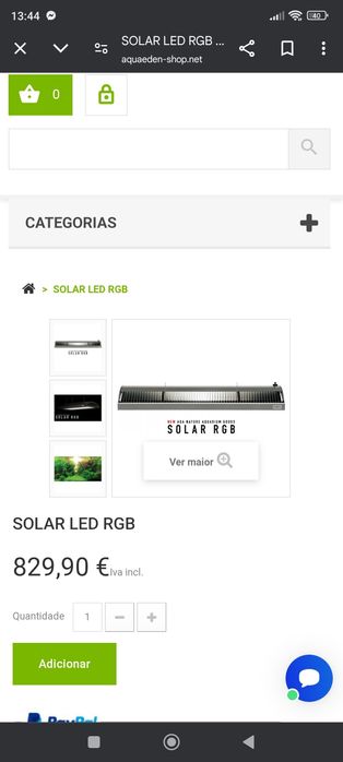 2 calhas Ada solar rgb