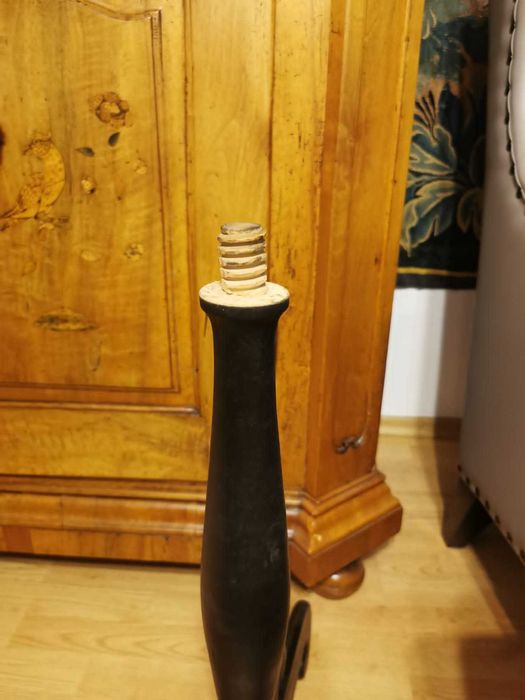 Stary elegancki stolik drewniany, malowany, skandynawski XIX wiek