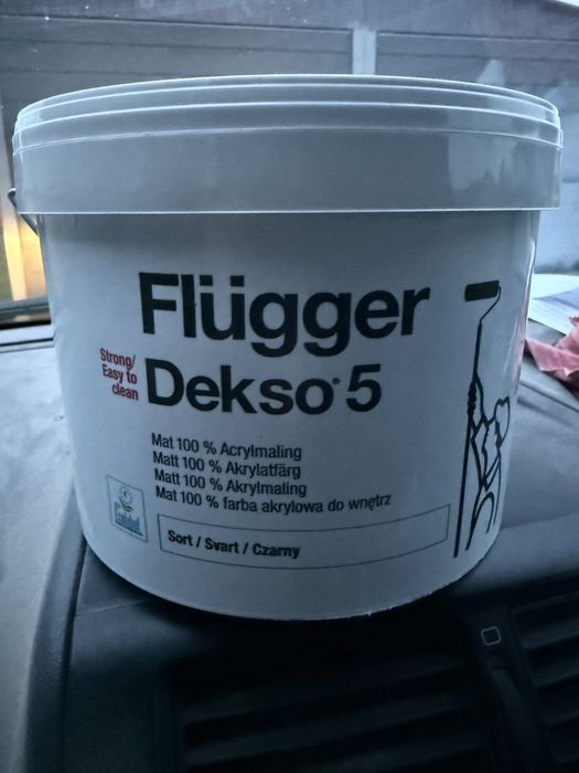 Farba flugger ceramiczna dekso5 czarna 3l