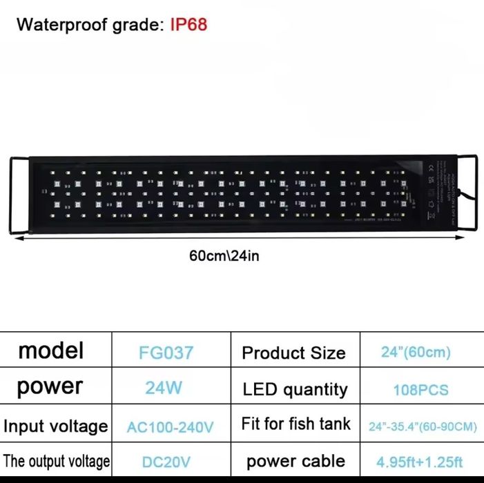 Lampa LED do akwarium belka