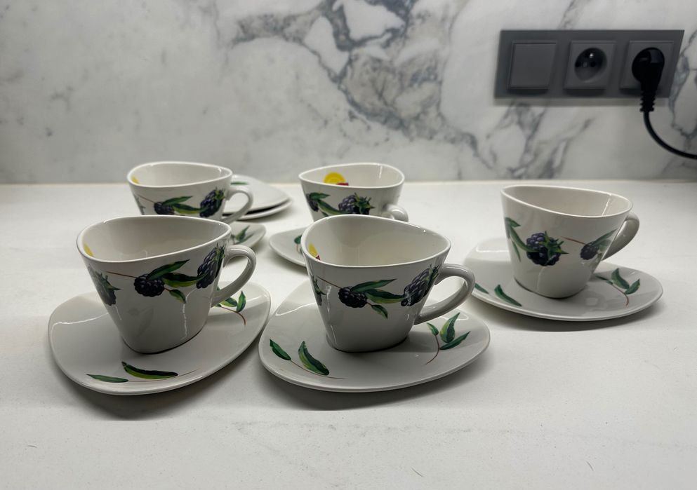 Filiżanki do kawy porcelanowe Lipton