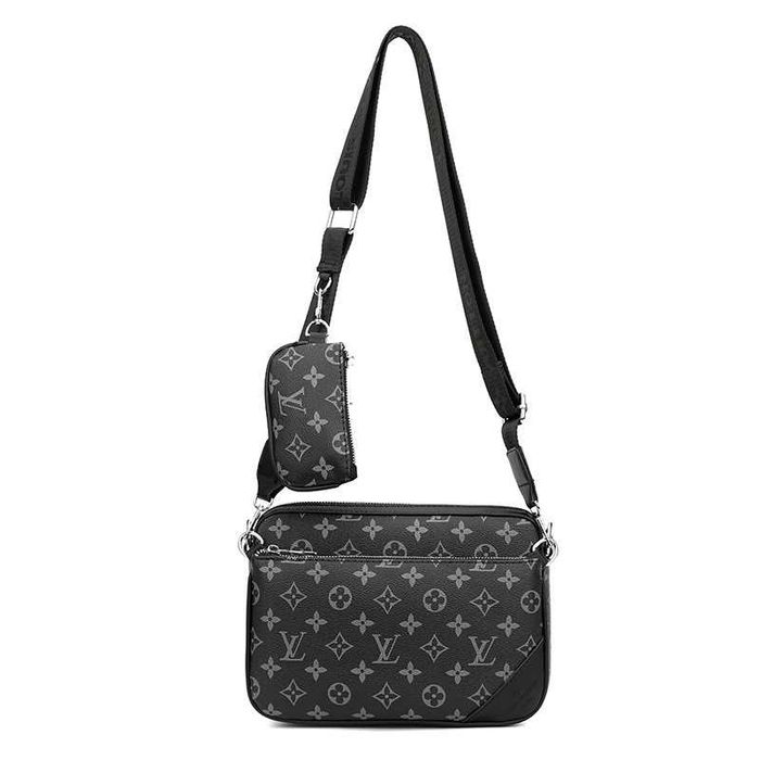 Сумка Мессенджер через плече LV - LOUIS VUITTON - сіра монограм