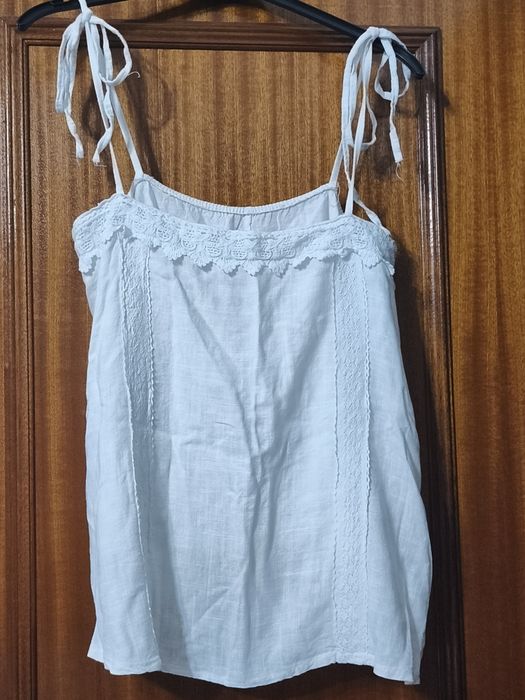 Blusa de alças branca