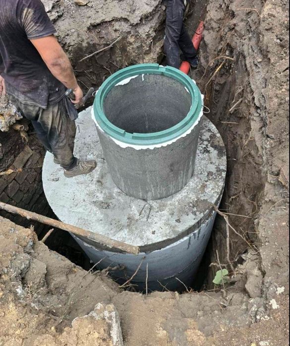 Копка та підключення вигрібної ями і септика. Каналізація. ТГУ250