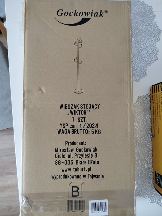 Wieszak do przedpokoju czarny