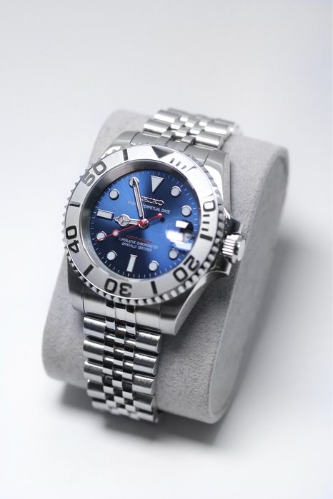 Zegarek Custom Mod Submariner Yacht-Master Blue Seiko Mod