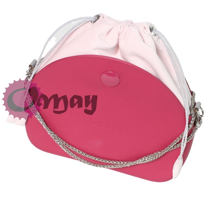 organizer OBAG MOON LIGHT worek welur pudrowy róż szary komin OMAY