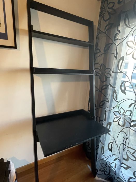 Estante secretária de parede preto