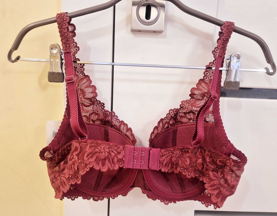 Biustonosz Usztywniany bordowy Carmela MAT