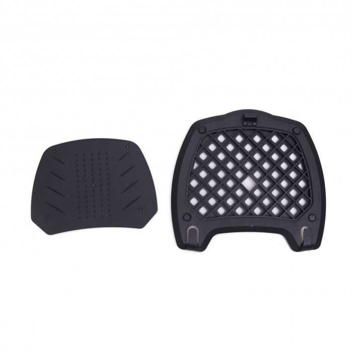 Top case média com encosto Mala Bagageira mota 1 capacete moto