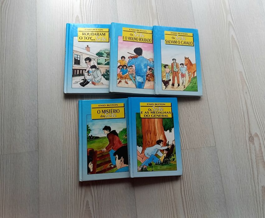 Conjunto Livros "Os sete"