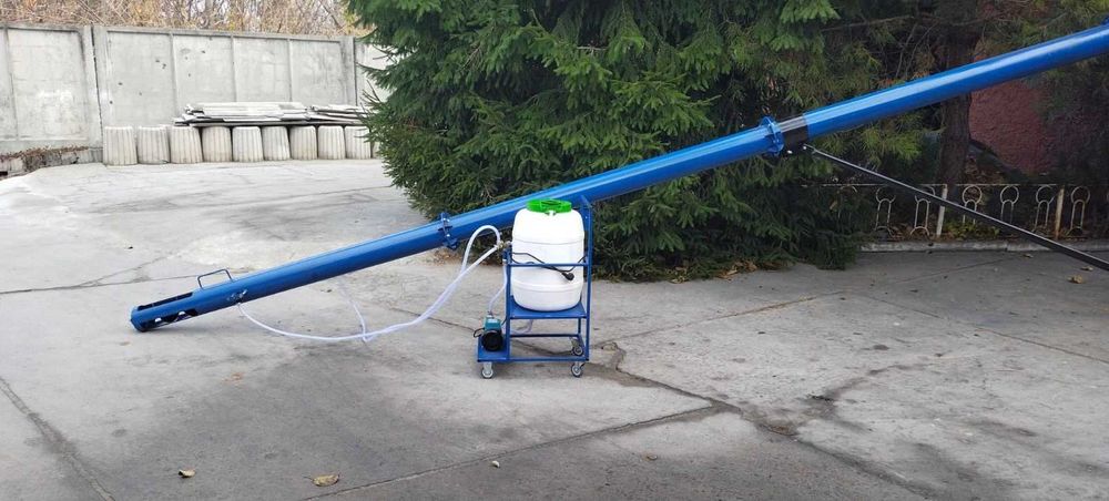 Шнековий навантажувач 219*4м, гвинтовий конвеєр, протруювач, погрузчик