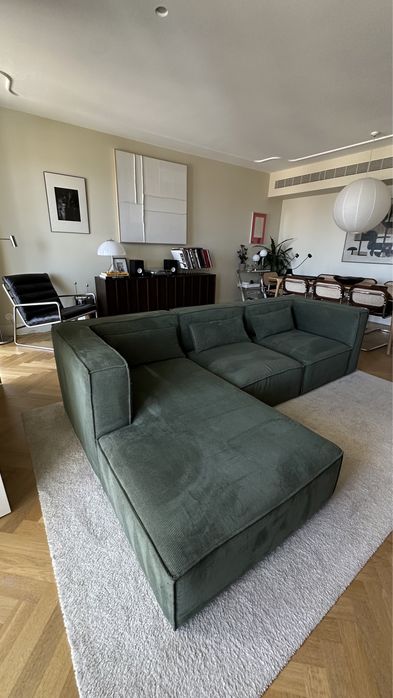 Sofa verde The Masie