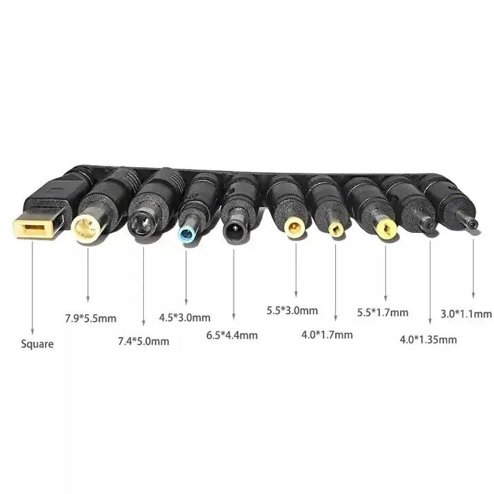 Набір перехідників для ноутбука + кабель 100w PD usb-C на DC 5.5 * 2.5
