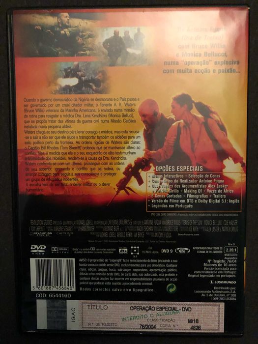 Tears of the Sun (Operação Especial) Bruce Willis