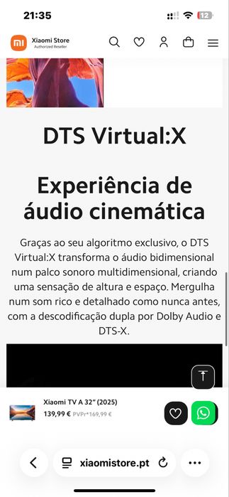Televisao Xiaomi A32”