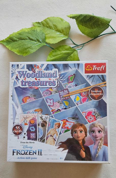 NOWA Gra zręcznościowa Kraina Lodu 2 Trefl Frozen Woodland Treasures leśne skarby zafoliowana prezent dzieci