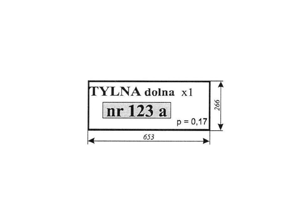szyba tylna dolna c-360 sokółka nowy typ 123a