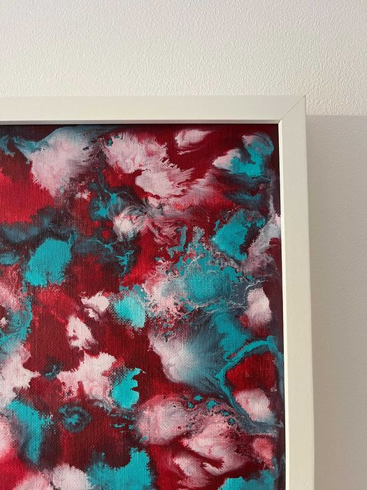 Pintura abstrata em acrílico