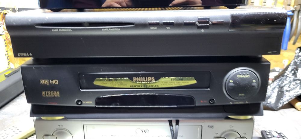 Magnetowid LG Philips odtwarzacz dvd Korr Dekoder NC+ Dekoder Canal+