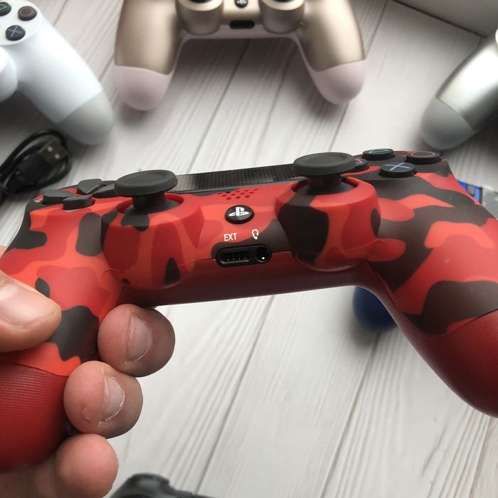Джойстик на ps 4 оптом, красный еомуфляжный геймпад для playstation