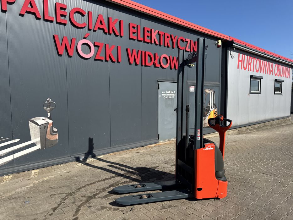 Paleciak elektryczny Linde 200 cm 1000 kg 2017 r jak Nowy Linde L 10