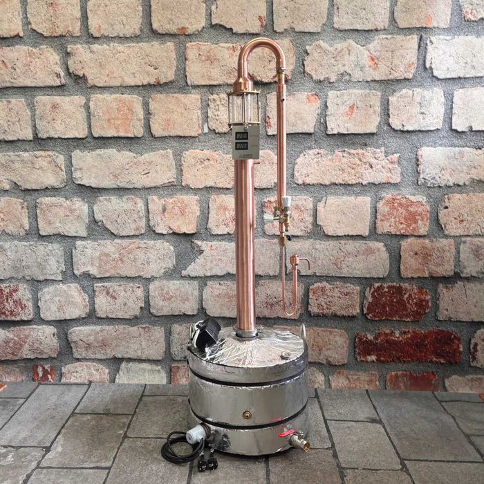 Destylator MIEDZIANY PotStill fi76 + AKCESORIA [Do domowej destylacji: Owoce, Zboża, Cukier] Kotły 30-100 litrów