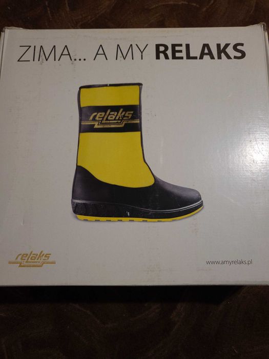 Buty RELAX roz 43 niebieskie śniegowce Nowe