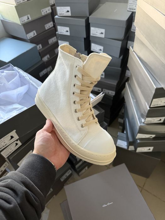Rick Owens Ramones White Higt Top/Кеди Rick Owens Ramones/size 38-44
