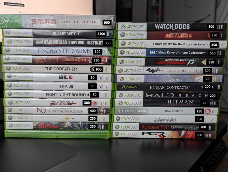 Продам комплект ліцензійних дисків/Ігри на Xbox 360