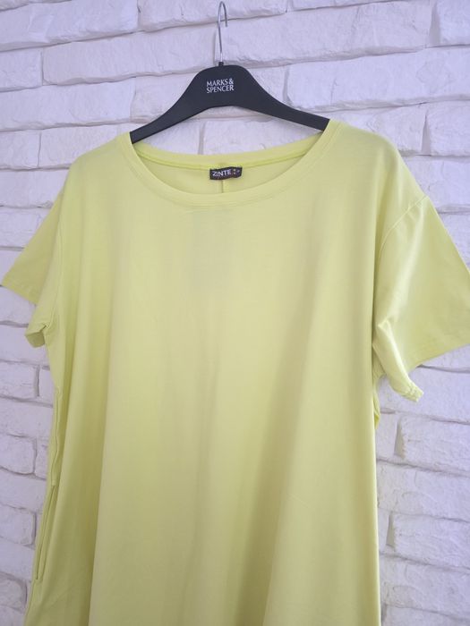 Zentex rozszerzana tunika bawełna plus size xxxl 50 52