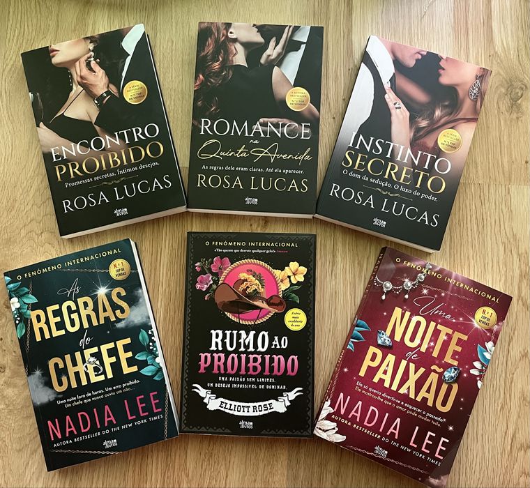 ROSA LUCAS + NÁDIA LEE + ELLIOTT ROSE (5 livros)  Título: