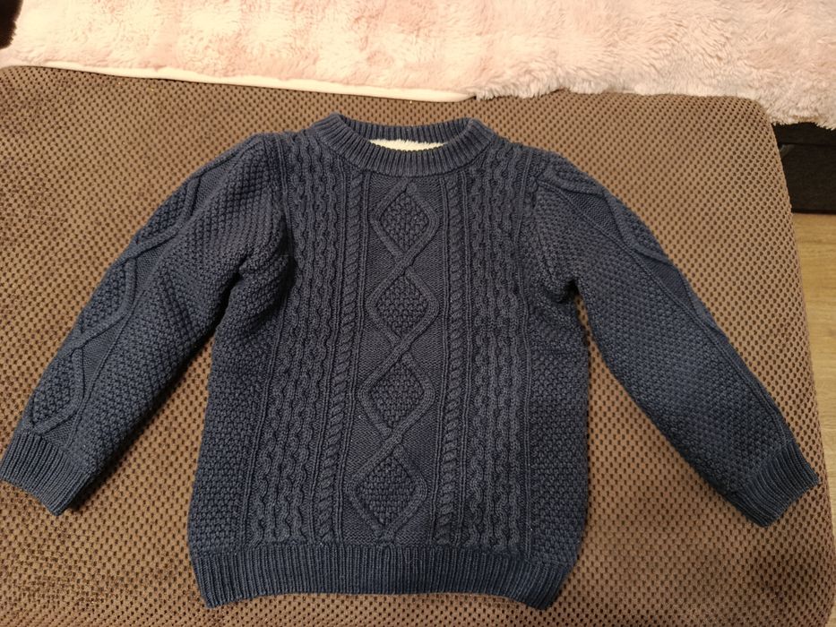 Sweter 116 gruby zimowy