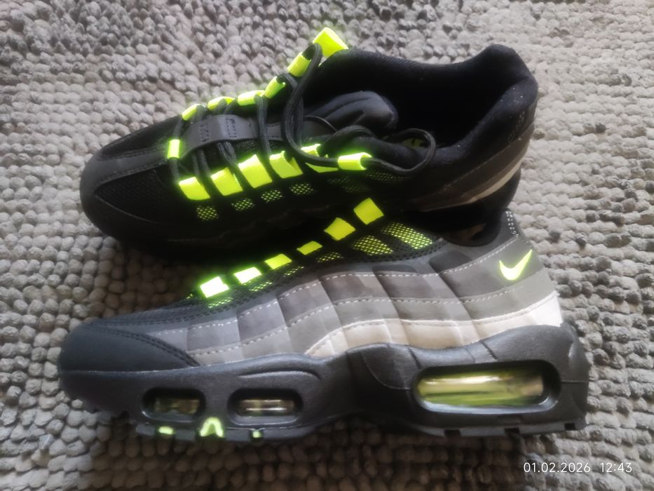 Кросівки Nike Air max 95 GS  "Volt Smoke Grey"розмір 37