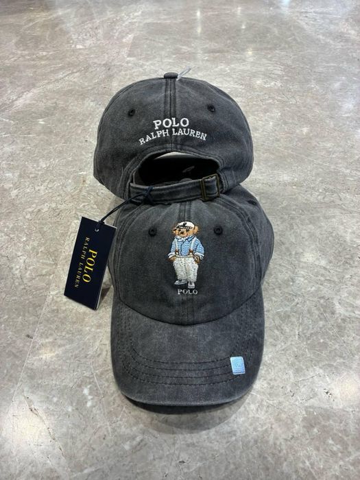 Кепка Polo Ralph Lauren з ведмедем сіра  кепка поло ральф лаурен сіра