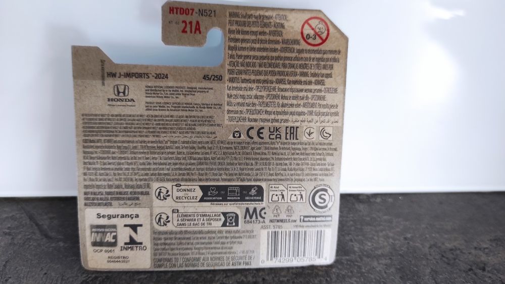 Honda Civic Si Hot wheels Mattel