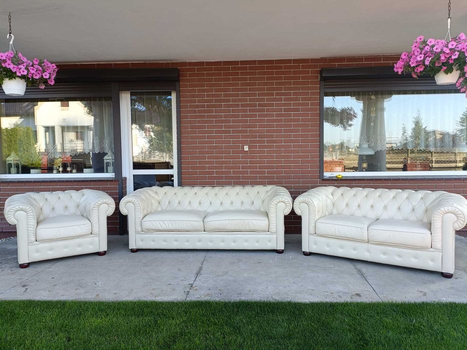 Sprzedam wypoczynek ze skóry -Skóra -skórzany –skórzana -skórzane