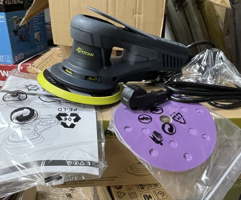 Шлифовально эксцентриковая машина Титан PESM 3-150 EC (орбитальная)