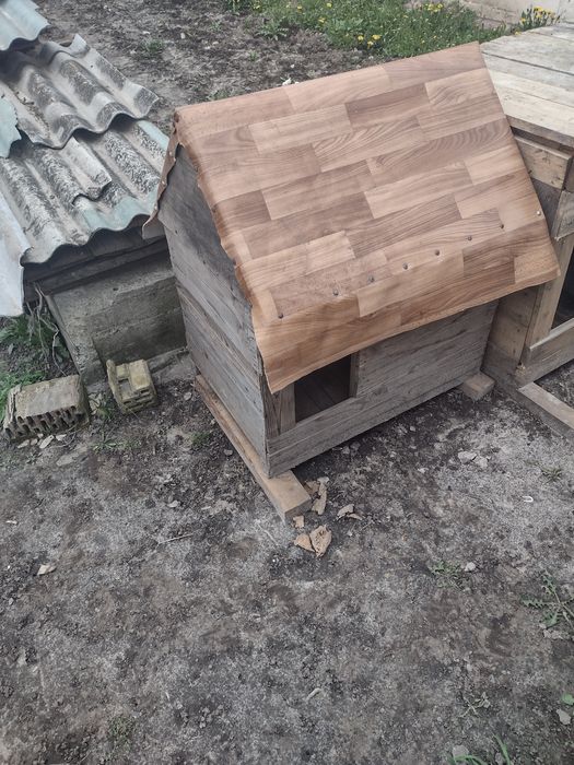 Будка вольєр буда собача домік утеплена для маленького середнього і ве