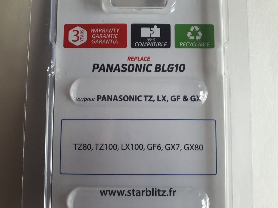 Bateria sb-BLG10 p/Câmara Panasonic (Selado)