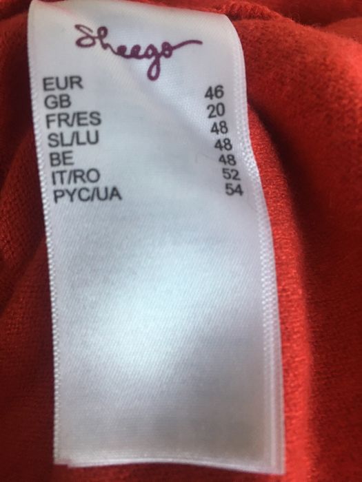 Sukienka czerwona Sheego rozmiar 46