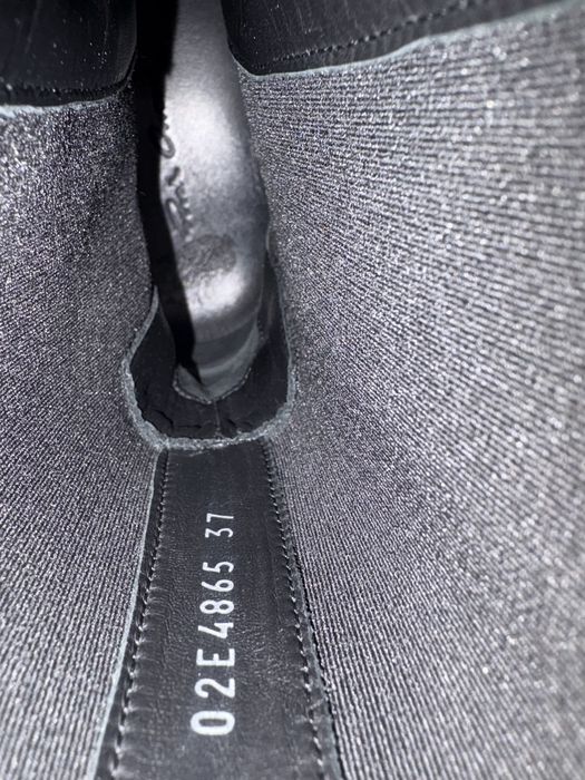 Rick owens mega tracktor black nubuck