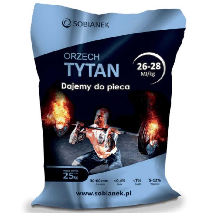 Węgiel orzech Sobianek TYTAN 1000 kg workowany