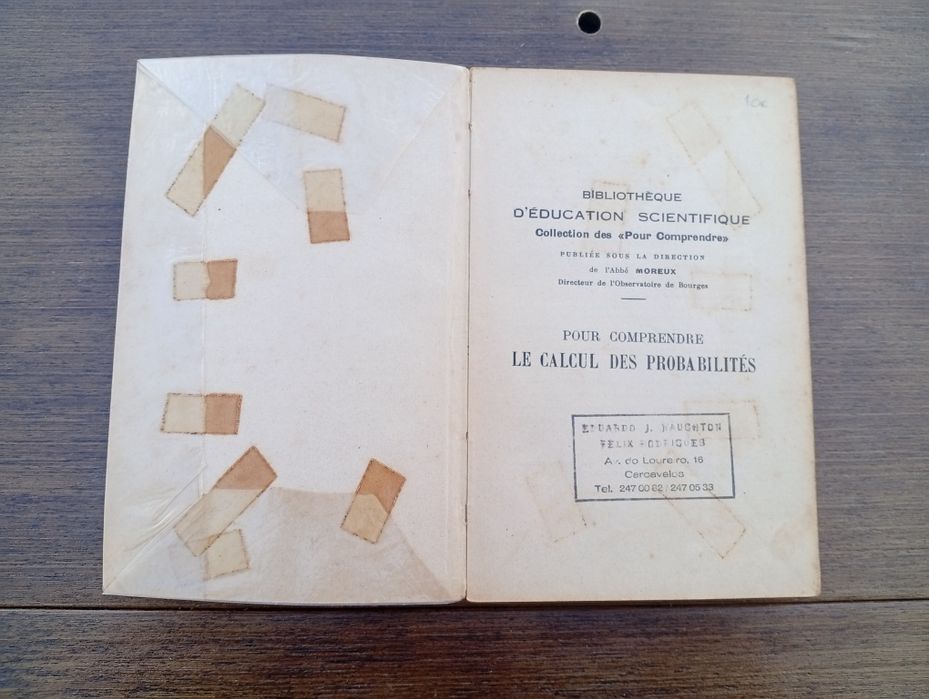 Livro "Pour Comprendre le Calcul des Probabilités",