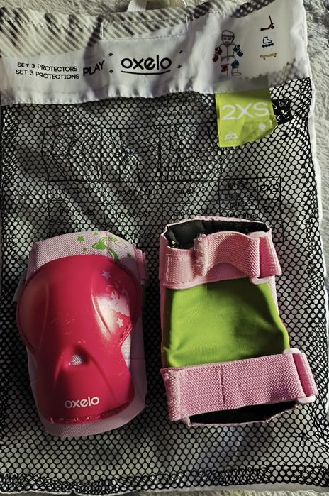 Conjunto de proteções mais capacete Oxelo