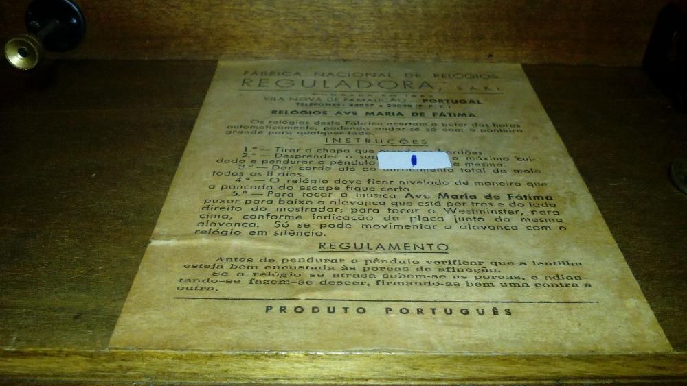 relógio reguladora