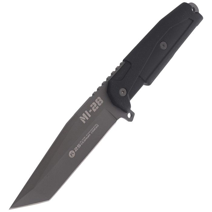 Nóż K25 MI-28 Black Rubber, Titanium Coated (32391)